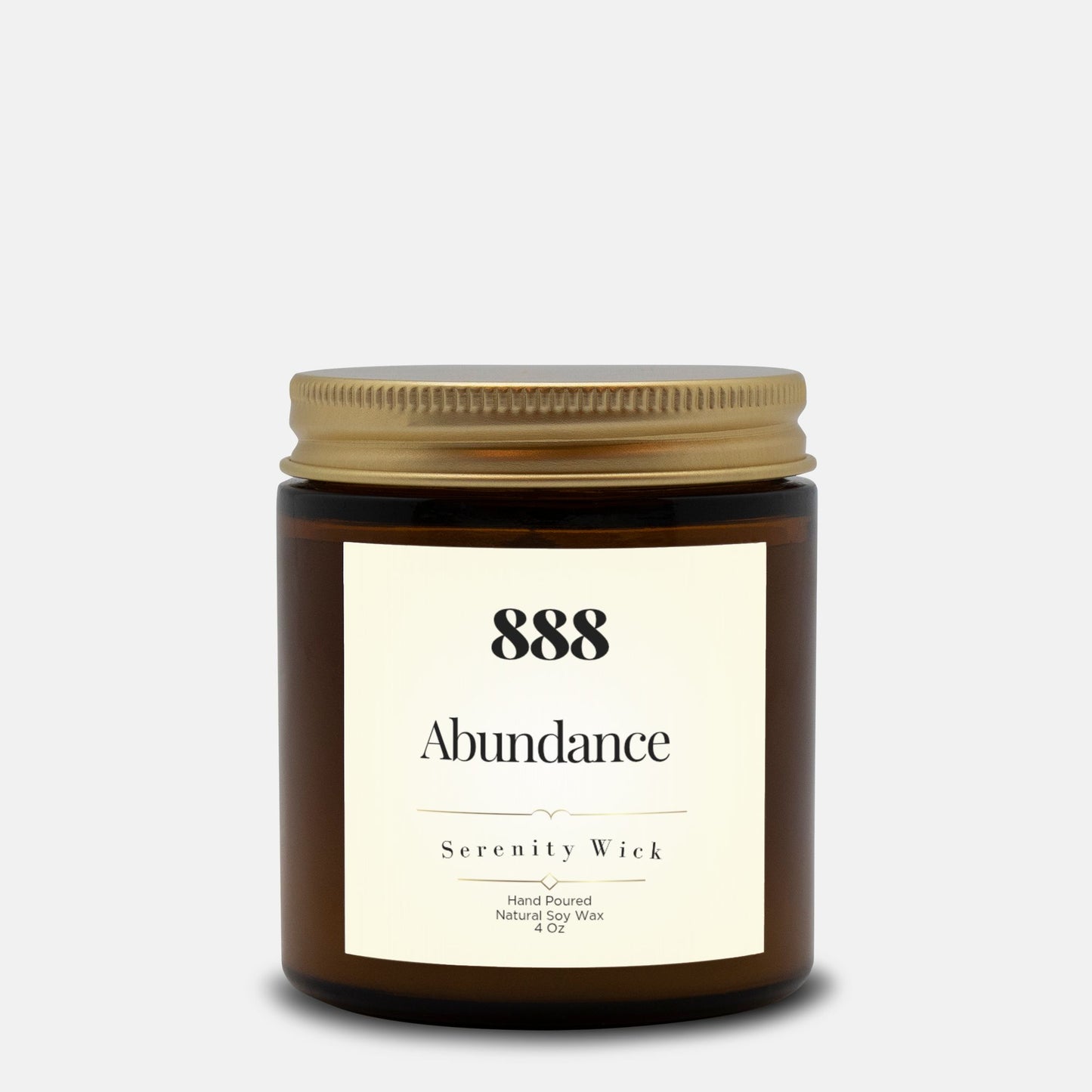 888 Abundance Manifestation Candle (Amber Jar 4oz)