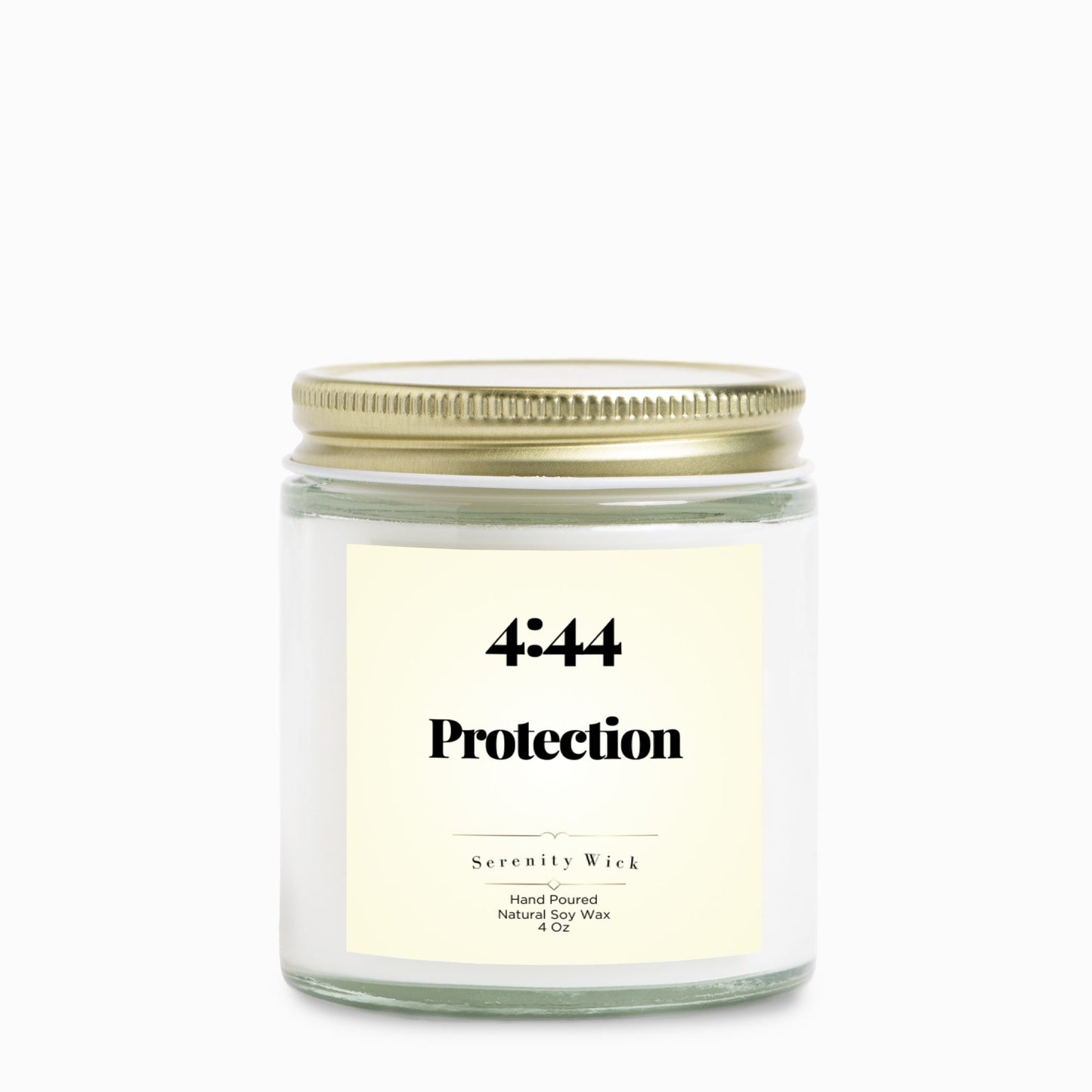 4:44 Protection Manifestation Candle (Clear Jar 4oz)