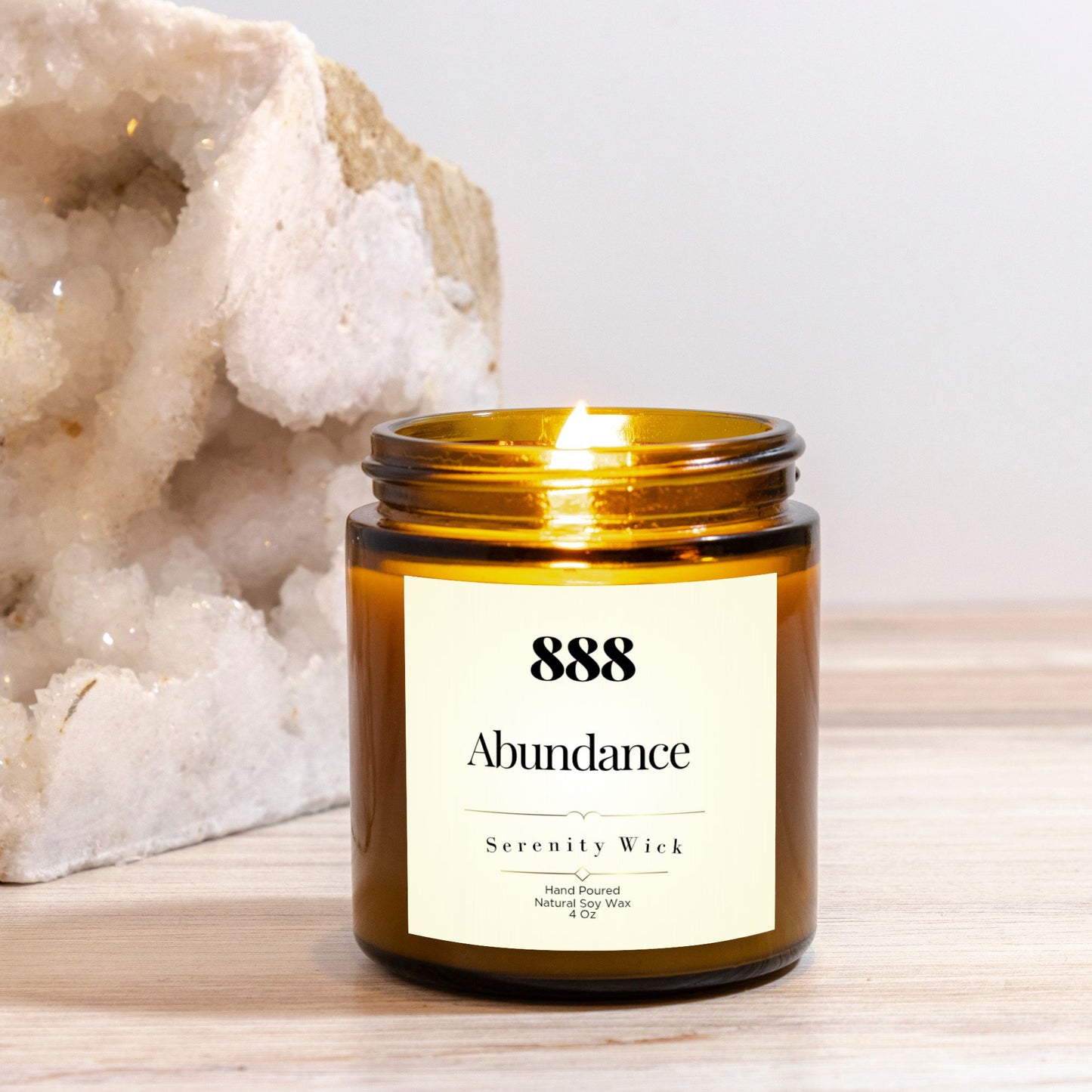 888 Abundance Manifestation Candle (Amber Jar 4oz)