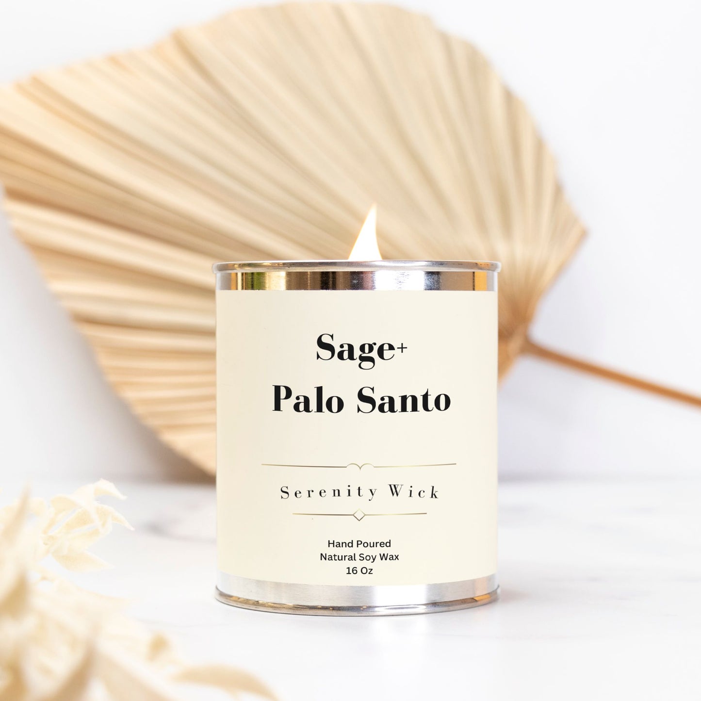 Sage+ Palo Santo Candle (Paint Can 16 oz.)