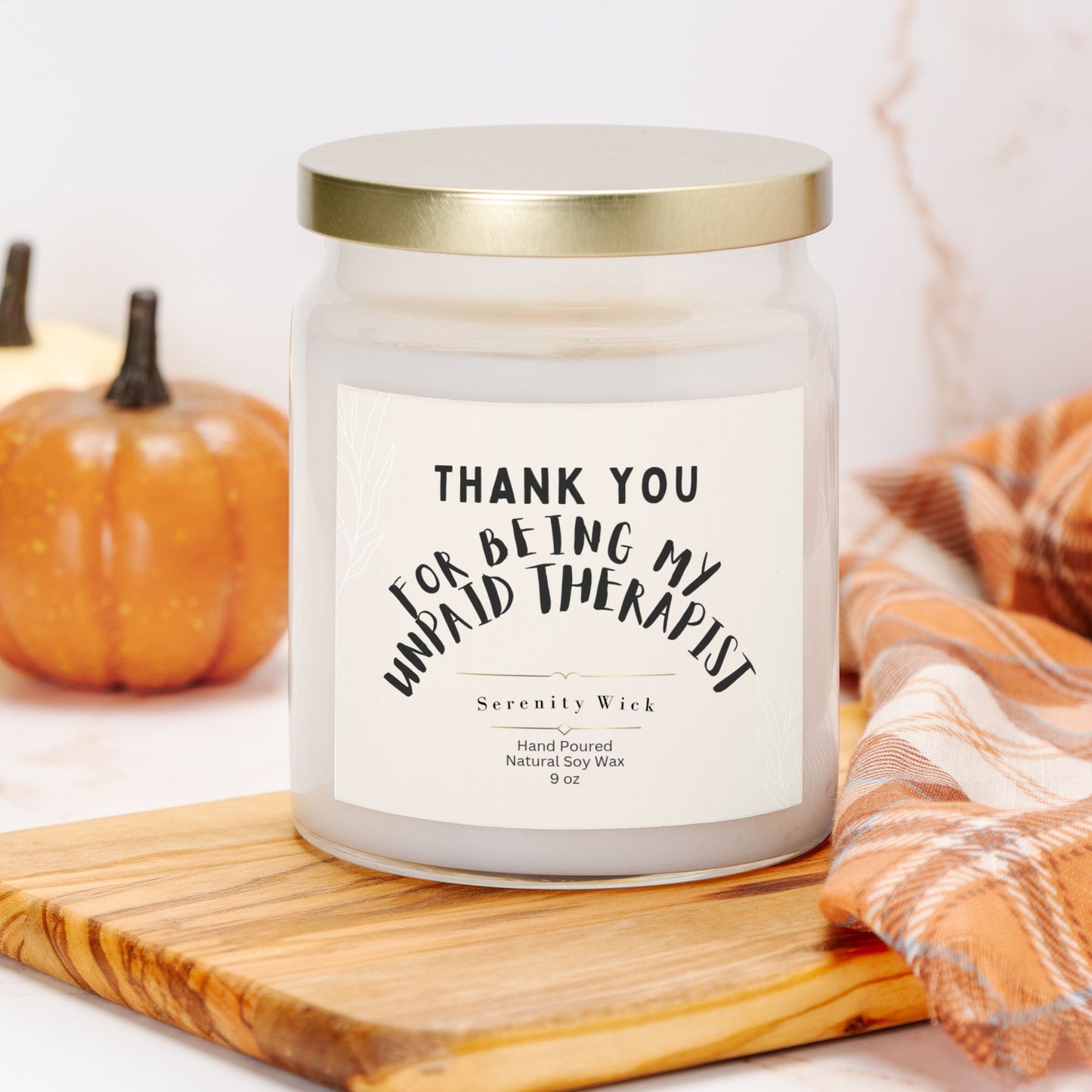 Unpaid Therapist Candle (Apothecary Jar 9oz)