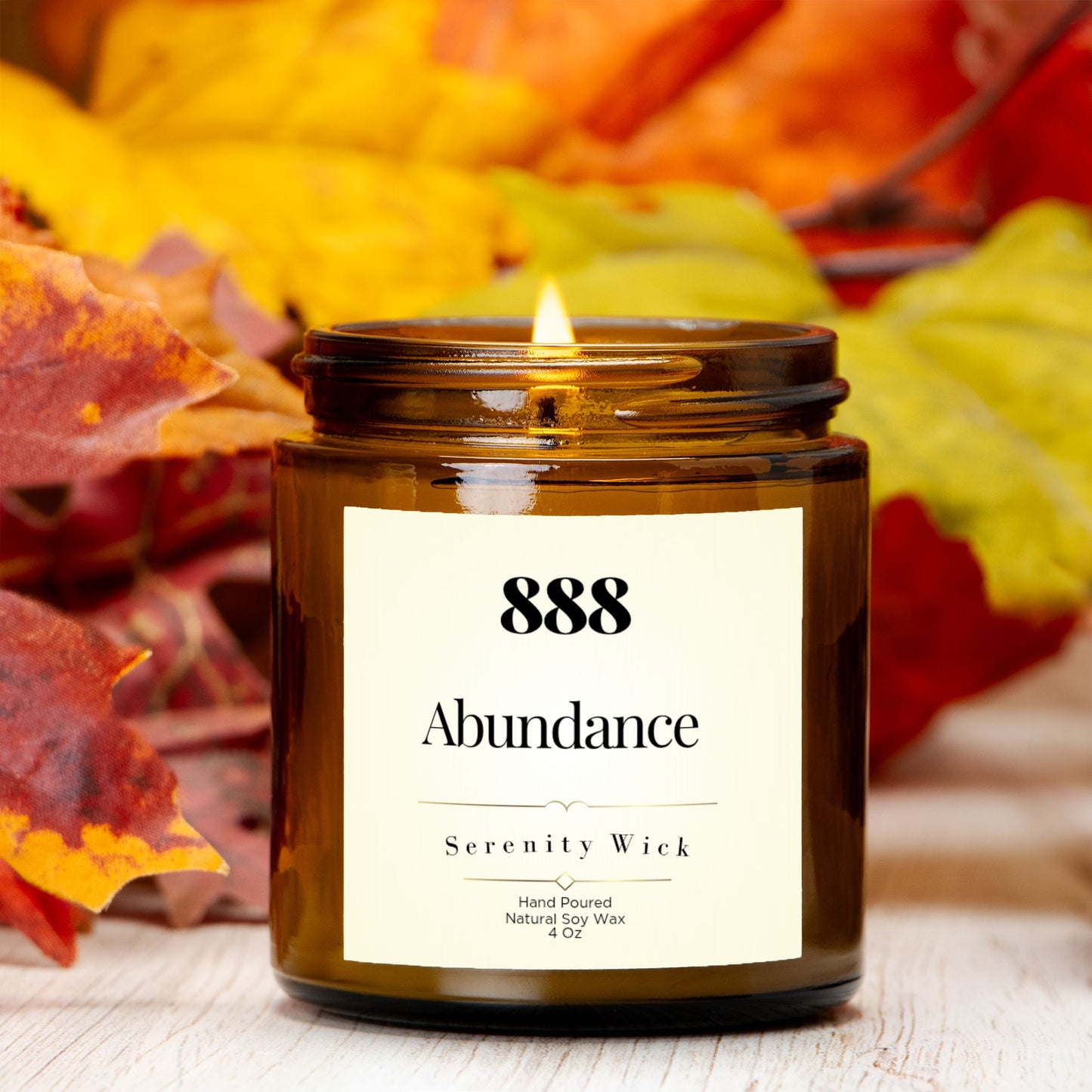 888 Abundance Manifestation Candle (Amber Jar 4oz)