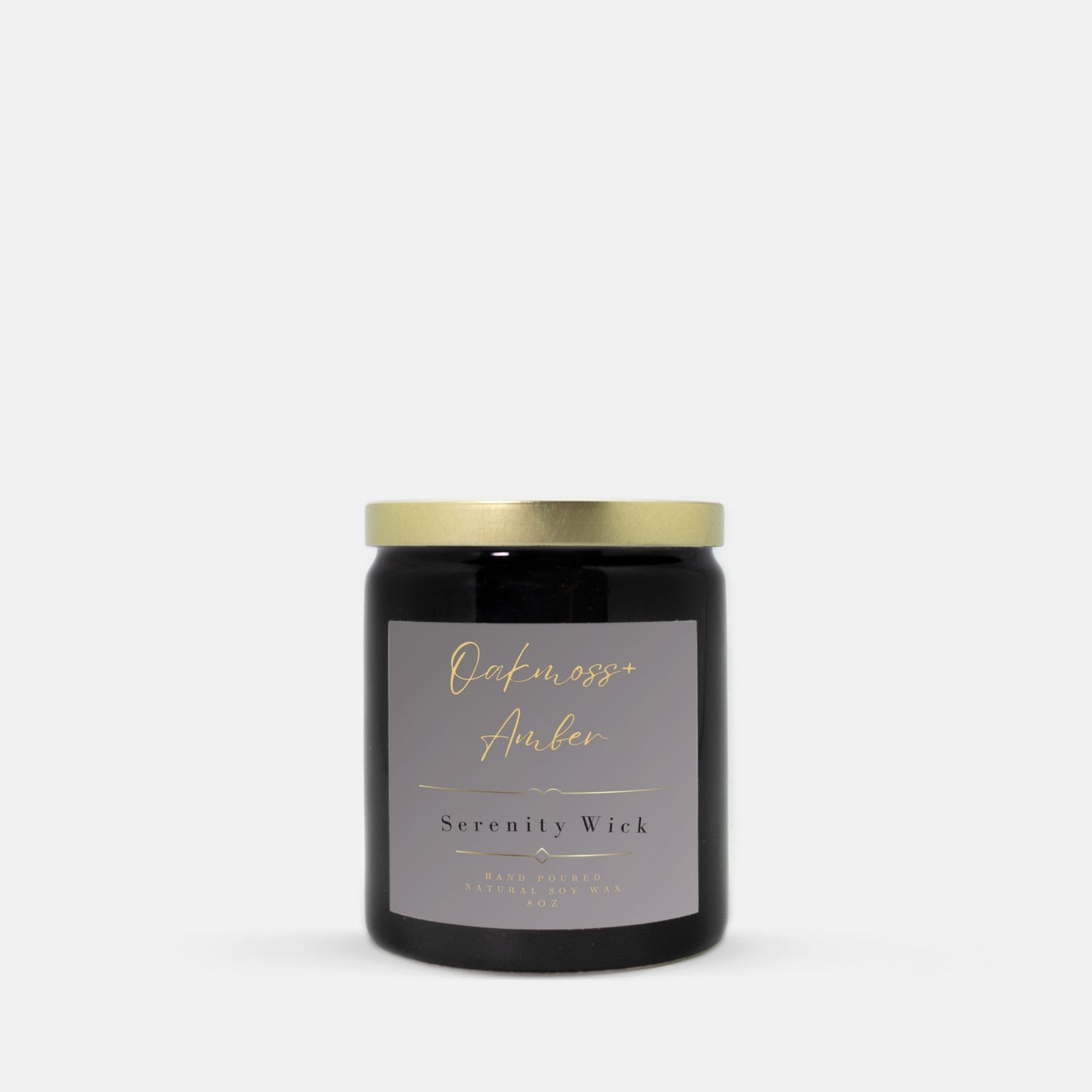 Oakmoss+Amber Candle Ceramic 8oz