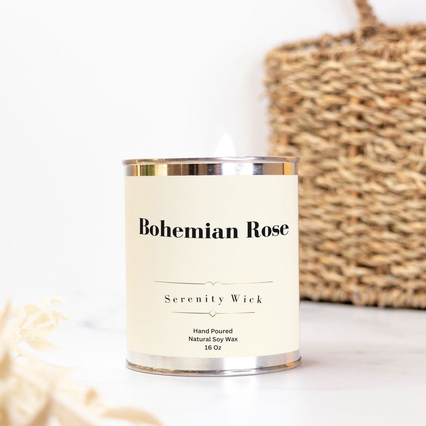 Bohemian Rose Candle (Paint Can 16 oz.)