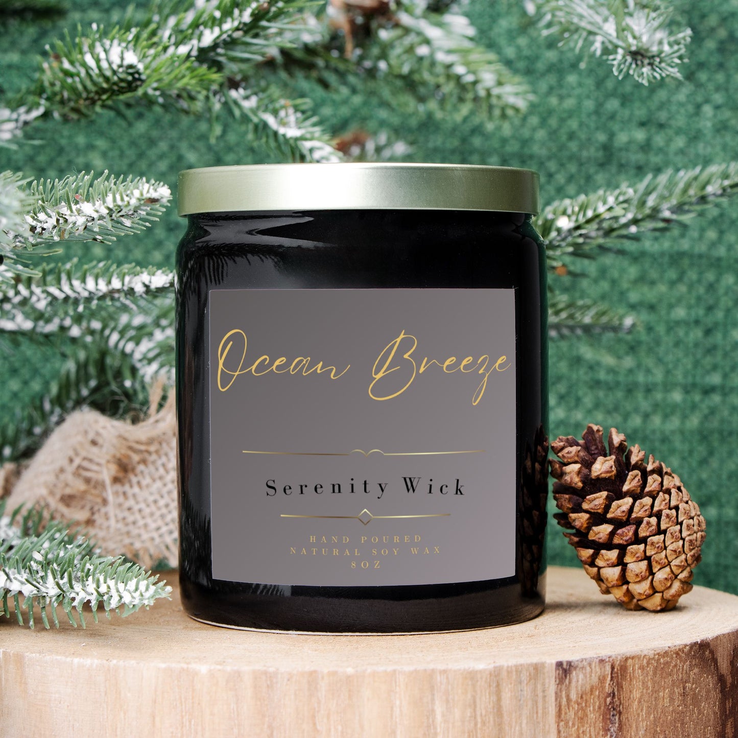 Ocean Breeze Candle Ceramic 8oz