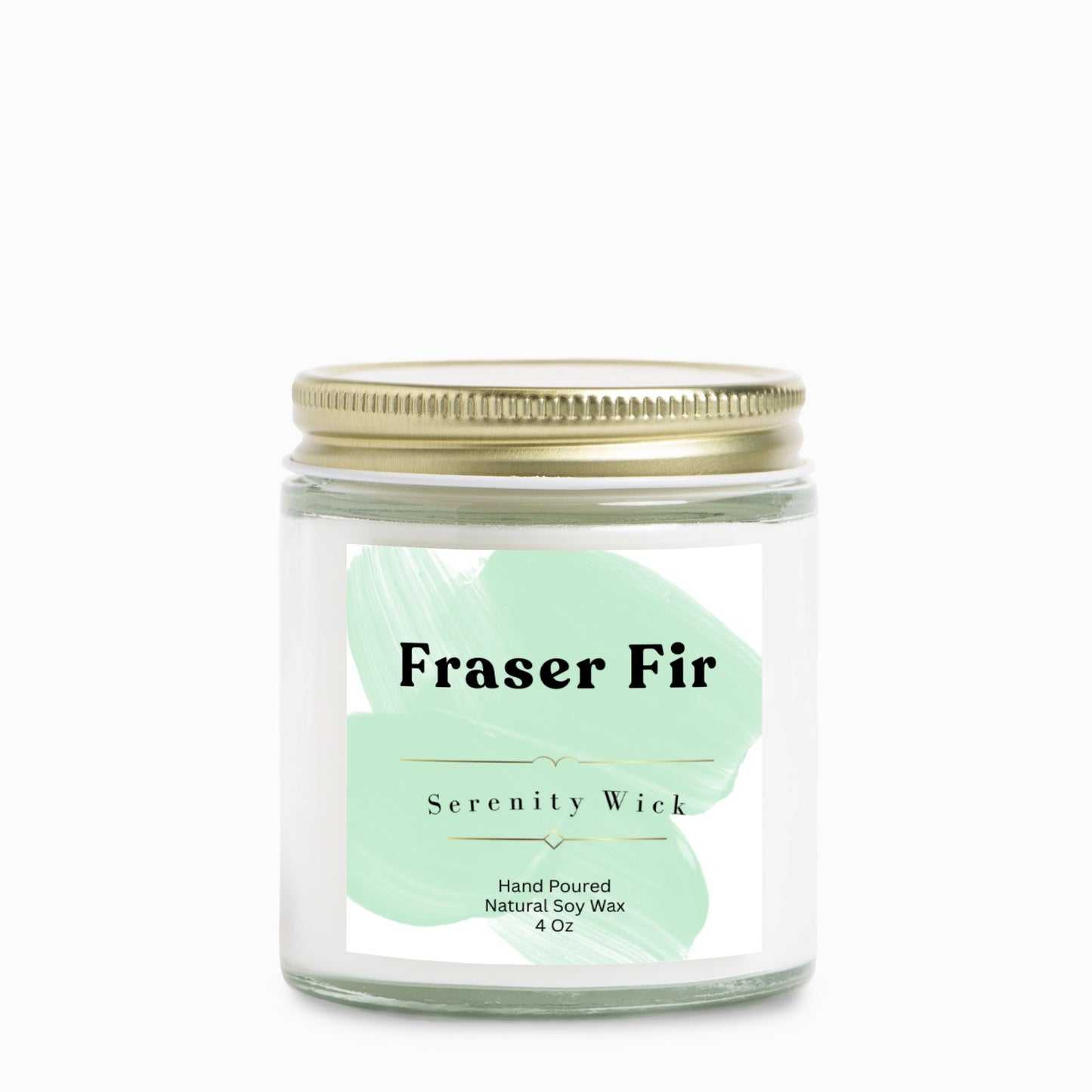 Fraser Fir Candle Clear Jar 4oz