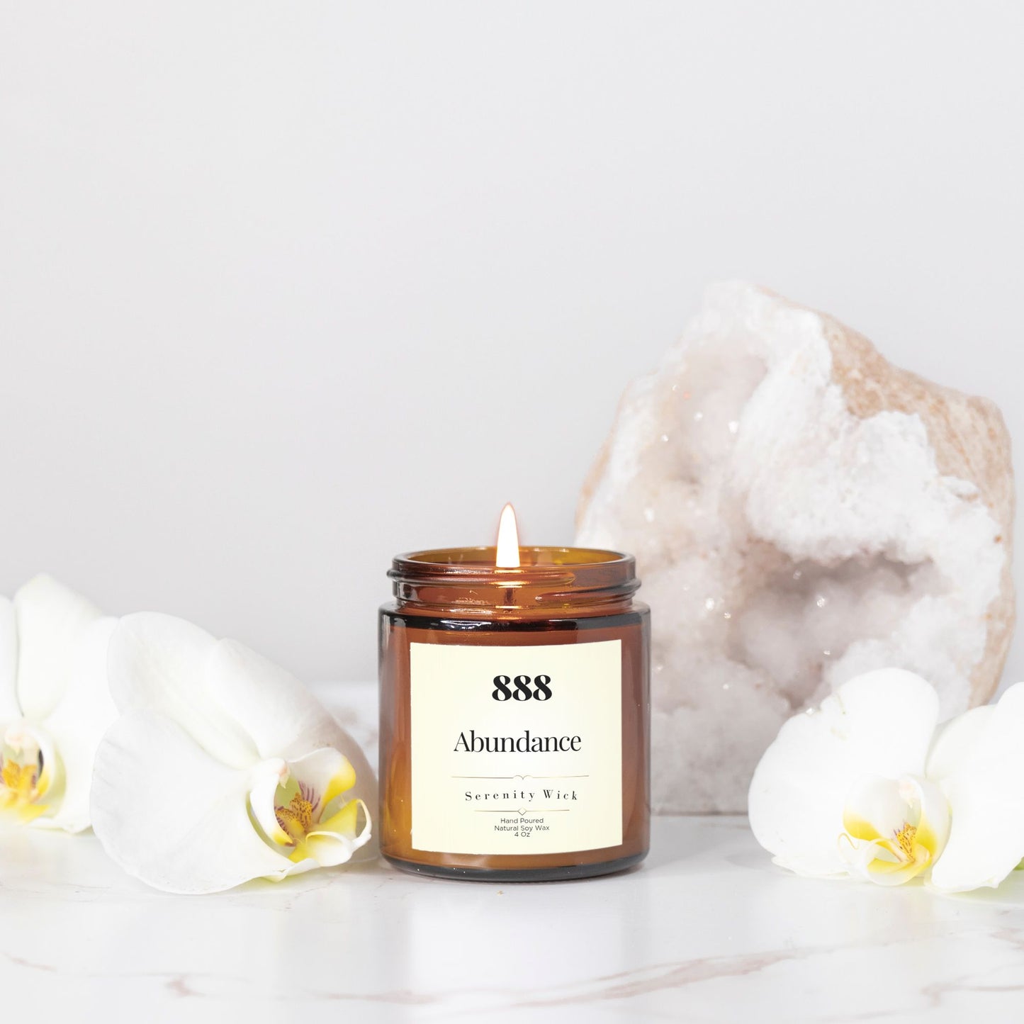 888 Abundance Manifestation Candle (Amber Jar 4oz)
