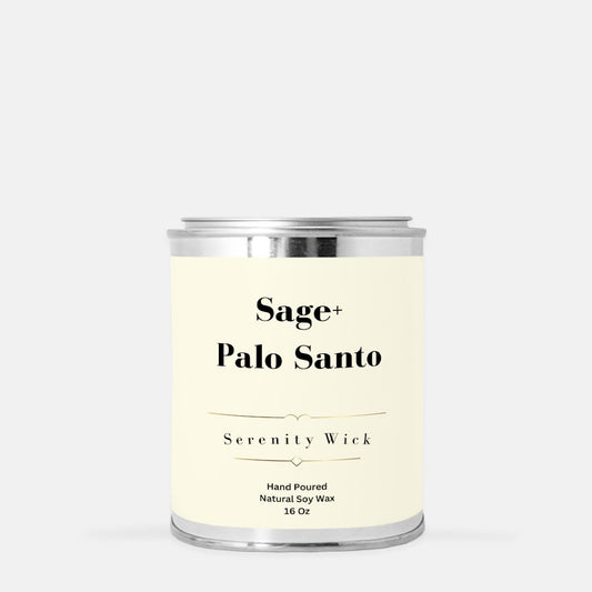 Sage+ Palo Santo Candle (Paint Can 16 oz.)