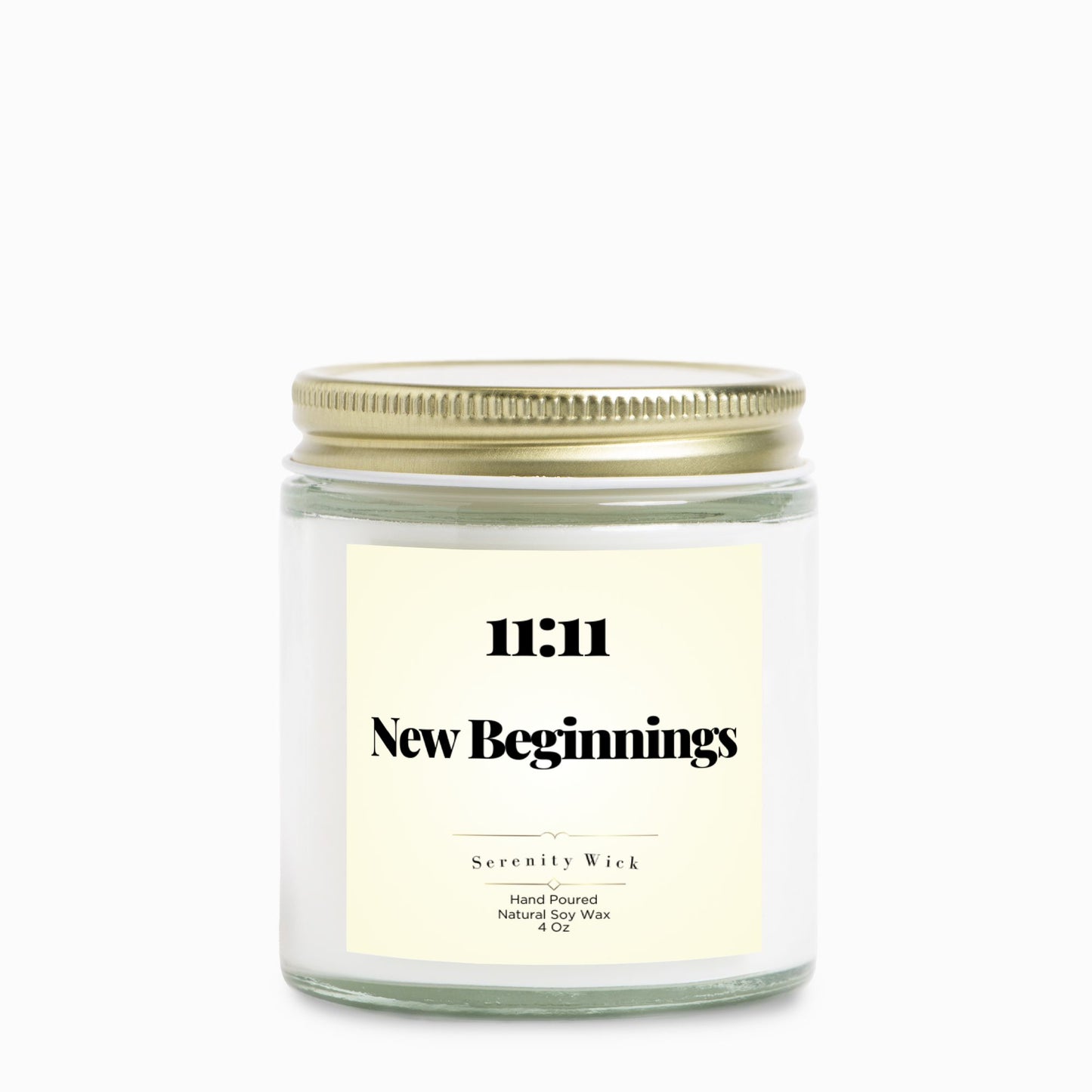 11:11 New Beginnings Manifestation Candle (Clear Jar 4oz)