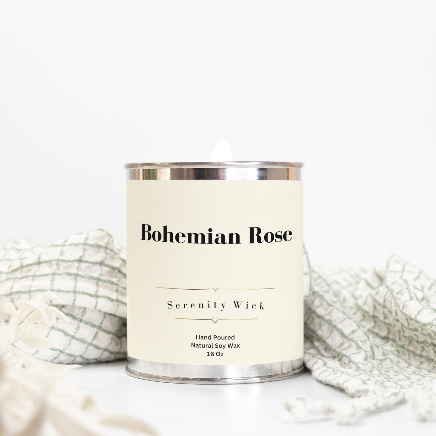 Bohemian Rose Candle (Paint Can 16 oz.)
