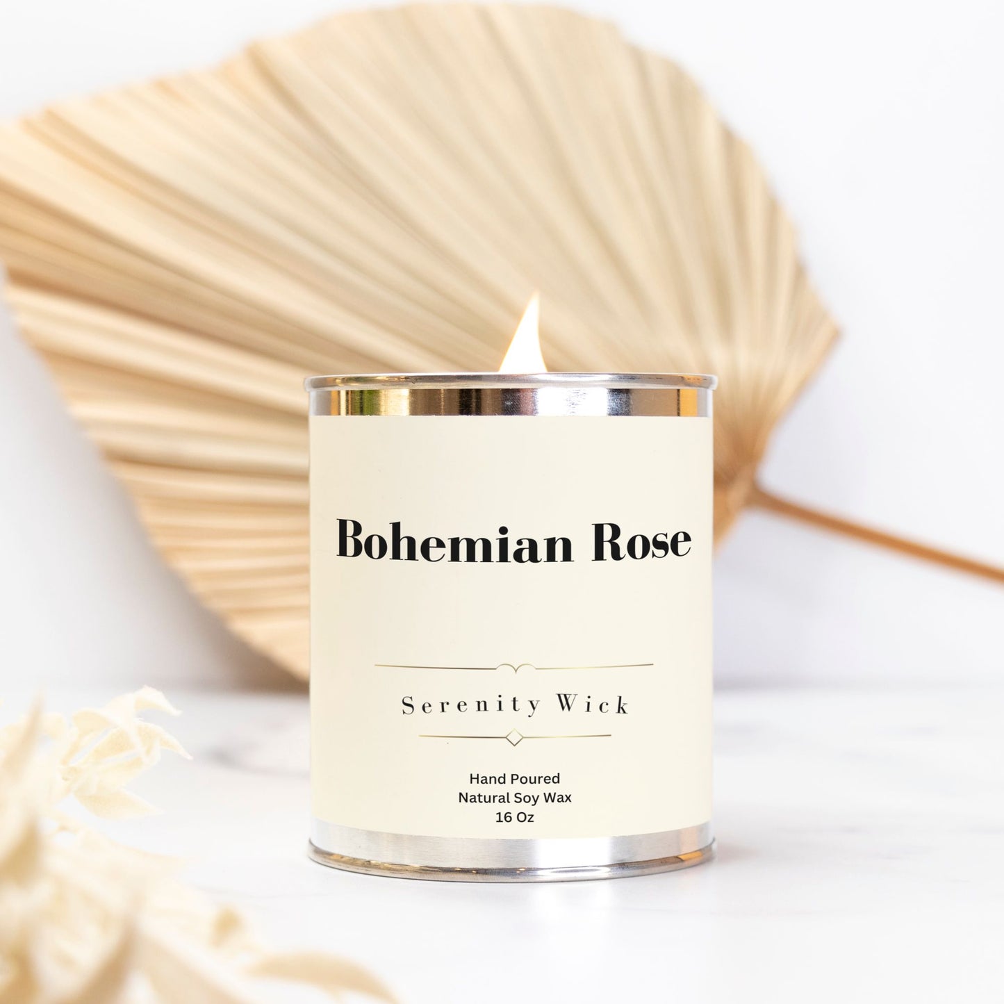 Bohemian Rose Candle (Paint Can 16 oz.)