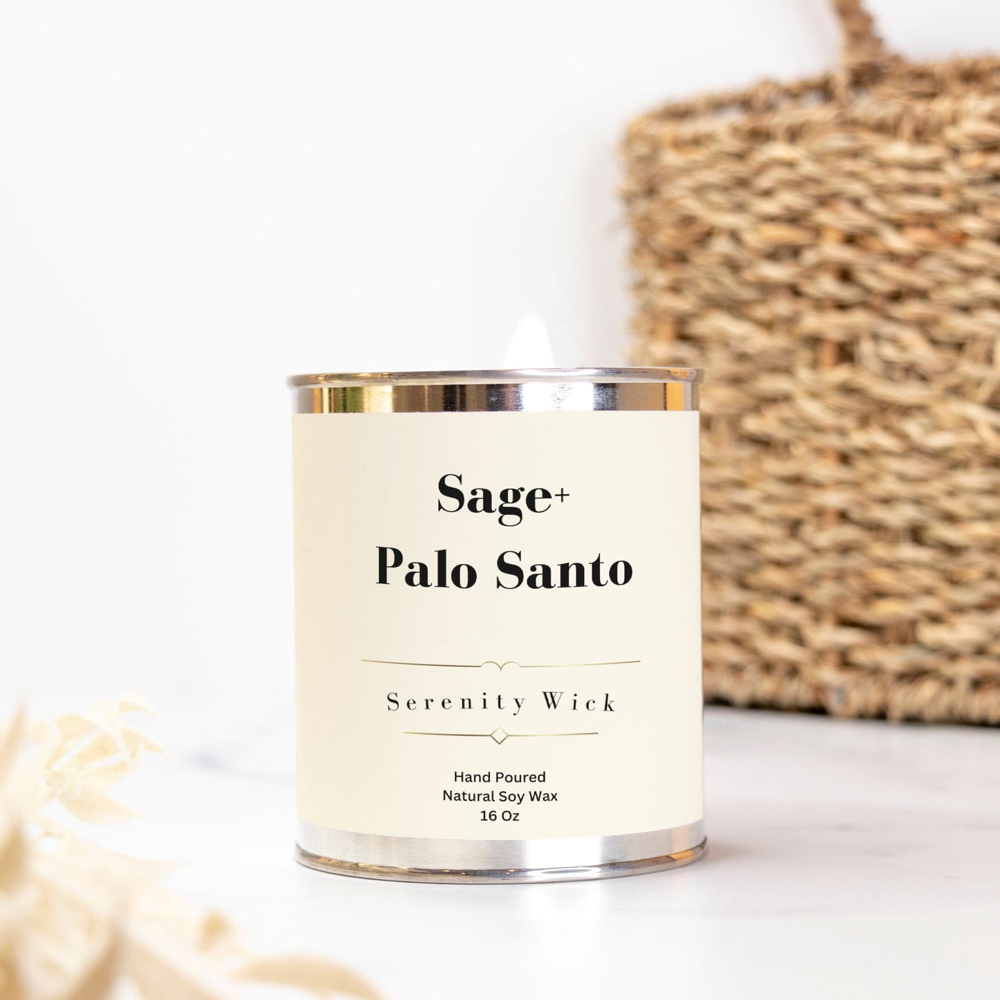 Sage+ Palo Santo Candle (Paint Can 16 oz.)