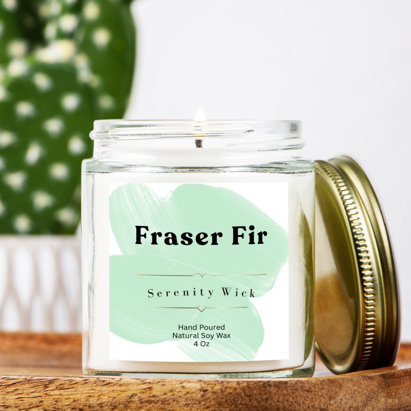 Fraser Fir Candle Clear Jar 4oz