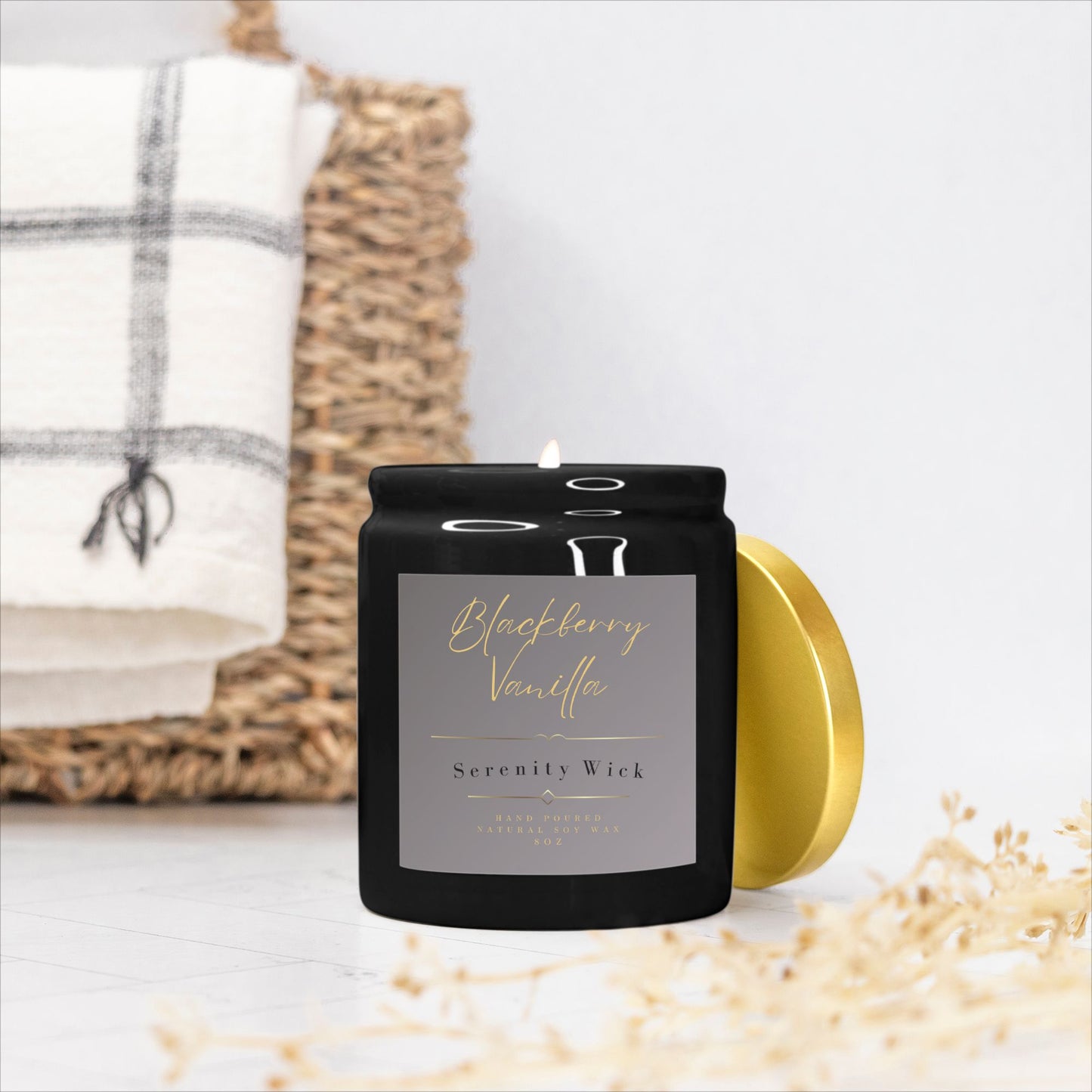 Blackberry Vanilla Candle Ceramic 8oz
