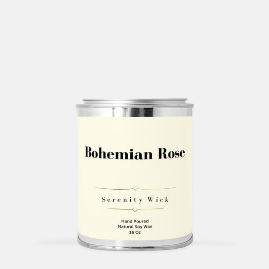 Bohemian Rose Candle (Paint Can 16 oz.)